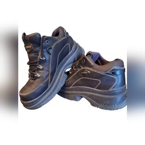 Skechers Black Platform Shoes